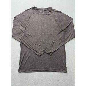 Rhone Shirt Mens Medium Gray Long Sleeve Performance Crew Raglan Athletic 100005